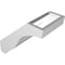 Ekena Millwork 5-in. W x 8-in. D x 8-in. H Baker Architectural Grade PVC Knee Brace BRCP05X08X08BKR - alternate 2